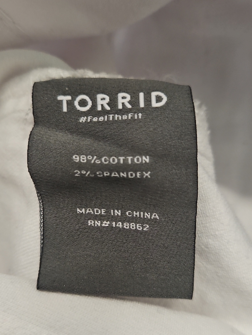 Torrid White Classic Denim Jean Jacket Size 18-20 - Picture 5 of 5